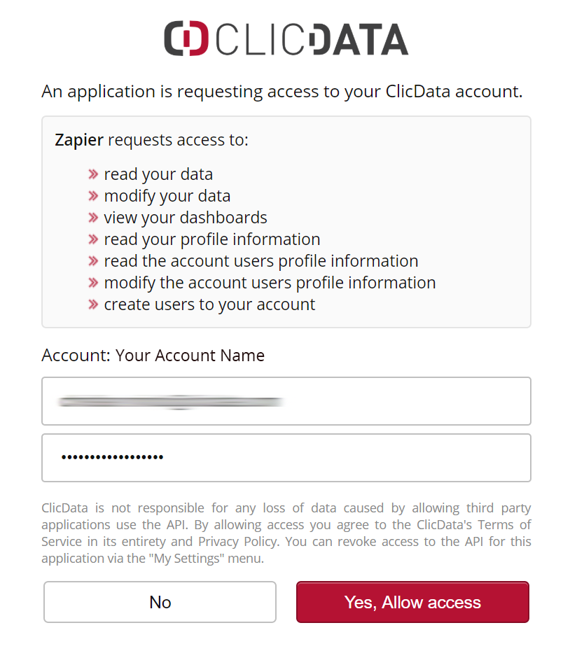 ClicData and Zapier Integration