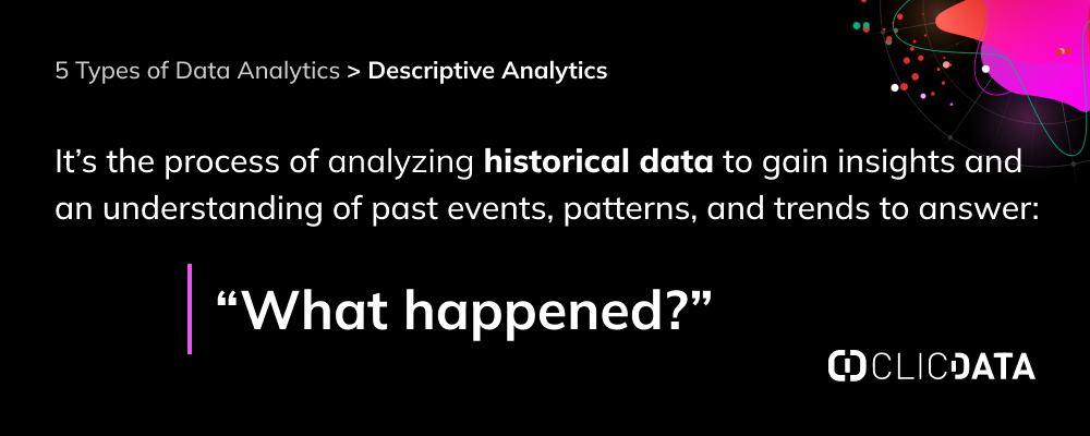 types of data analytics: descriptive analytics blog