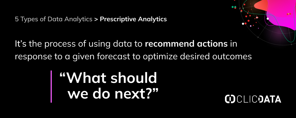 types of data analytics: prescriptive analytics blog