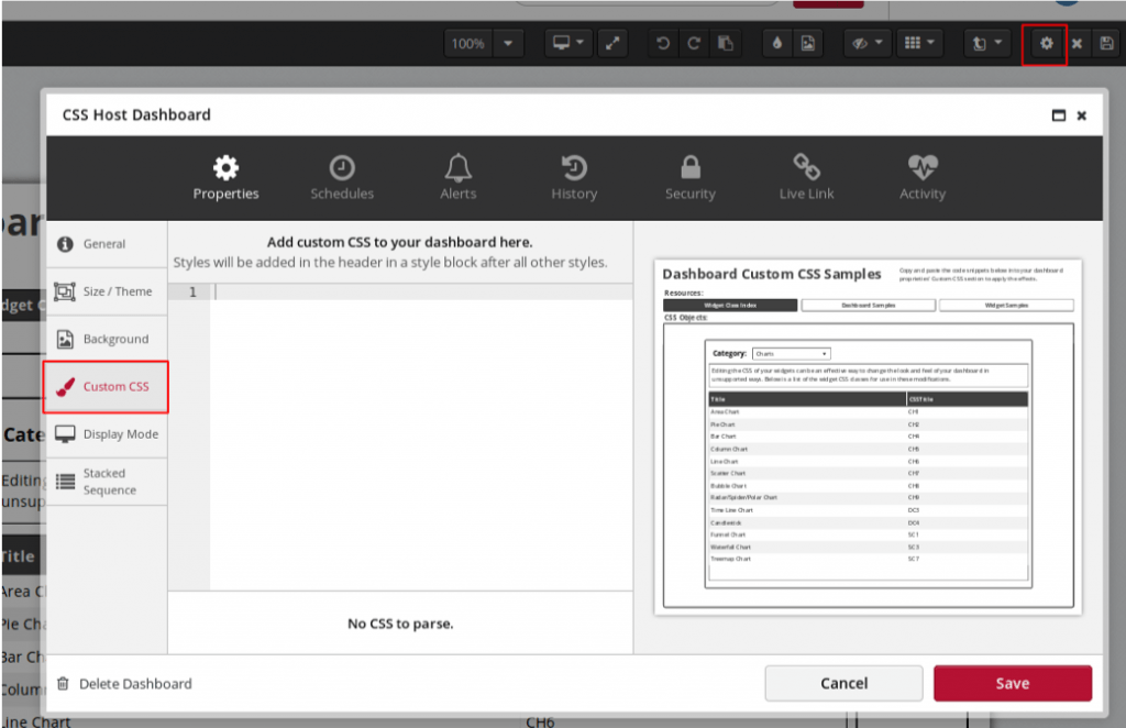 Blog Custom Css Dashboards