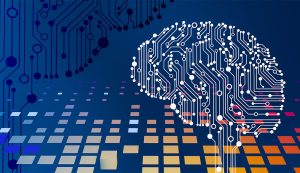 Digital brain with abstract circuitry and pixels