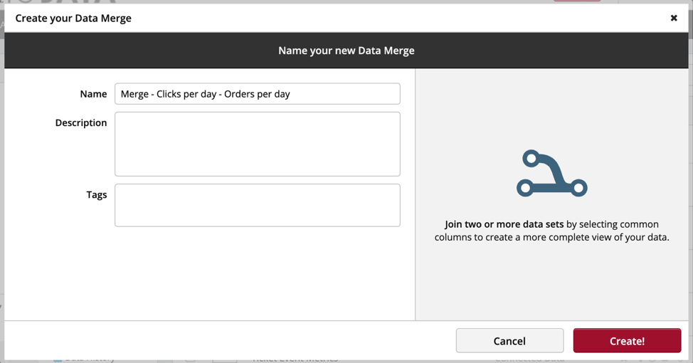 Data Merge Clicdata