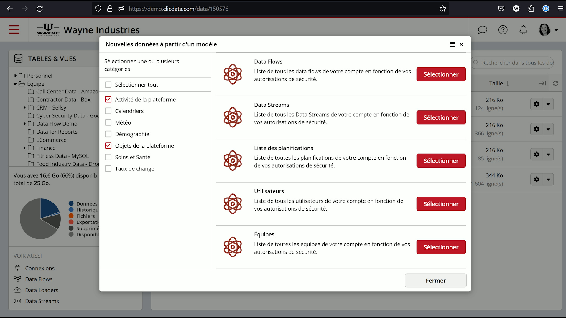 data templates platforme clicdata