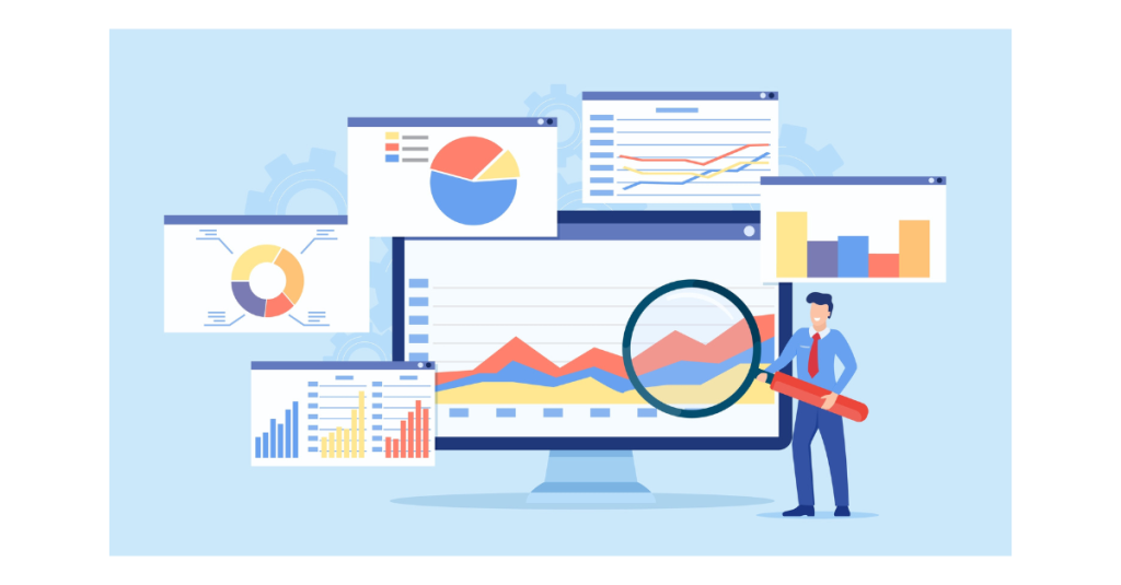 data visualization and dashboards concept