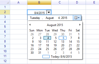 Excel Calendar