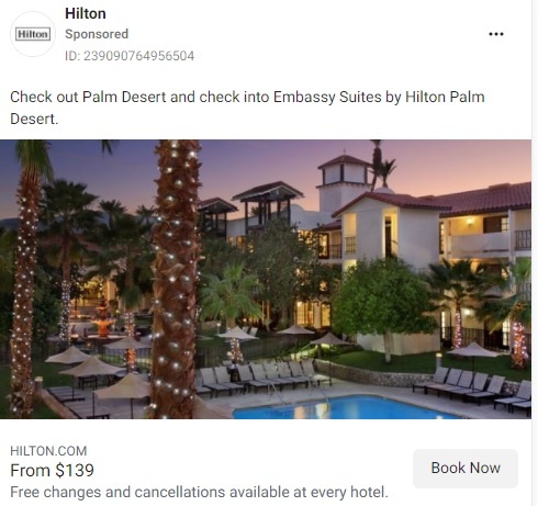 hotel ad example