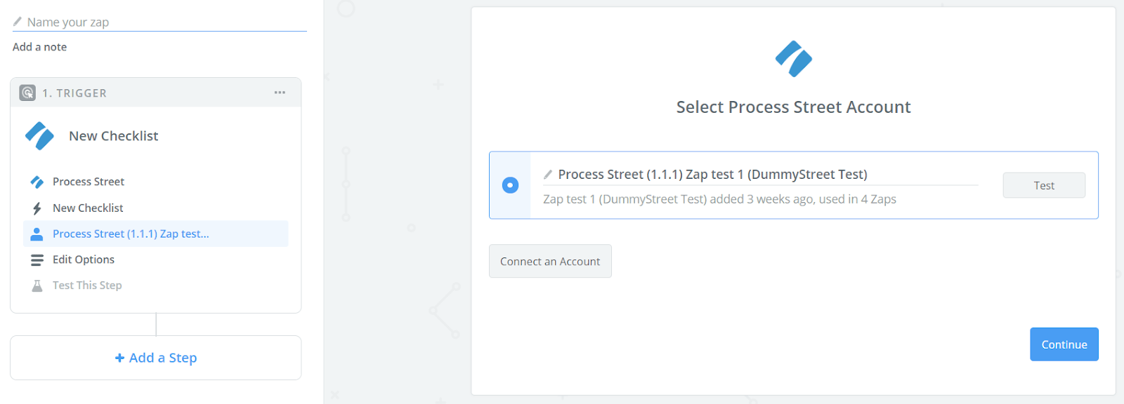 Connect Zapier and Process Street accounts