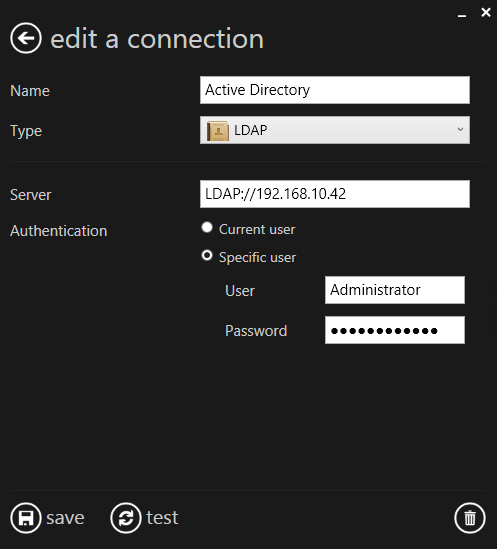 Connect to any LDAP server using any credentials
