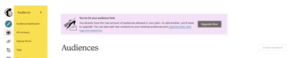 mailchimp audiences