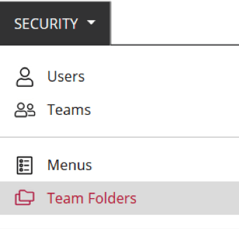 Main Team Folder Centralized Management