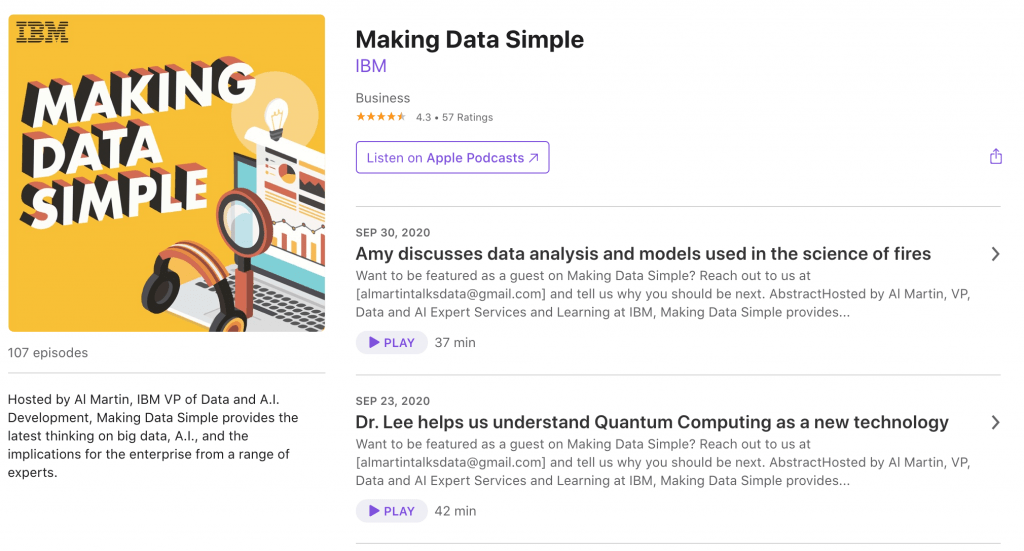 Making Data Simple Big Data Podcast