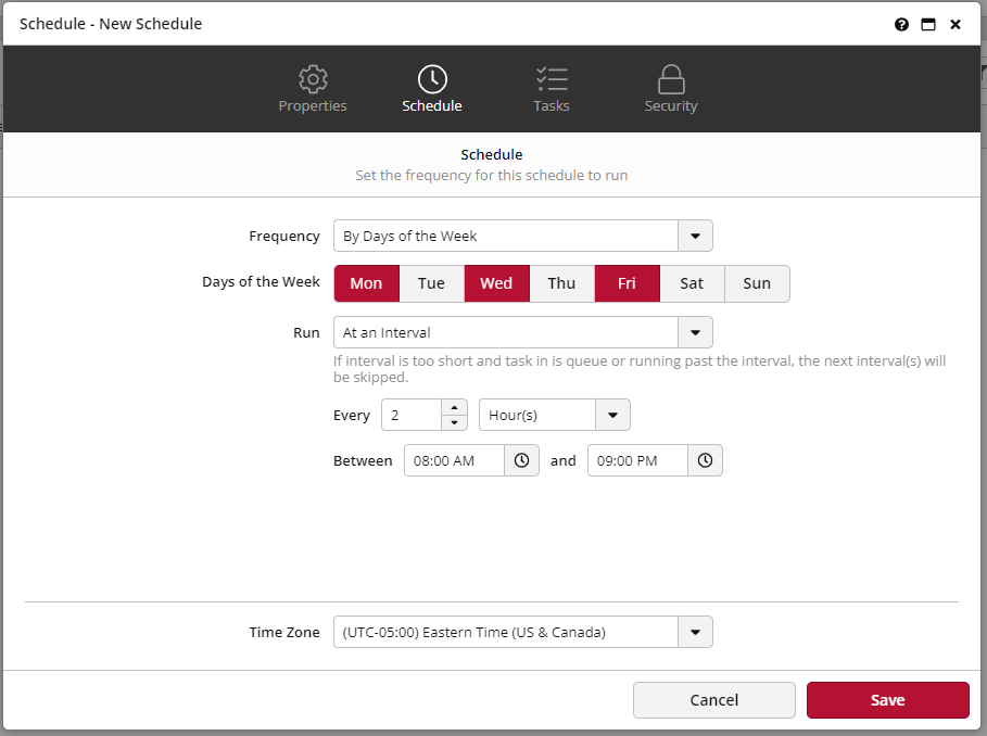 schedules clicdata 1