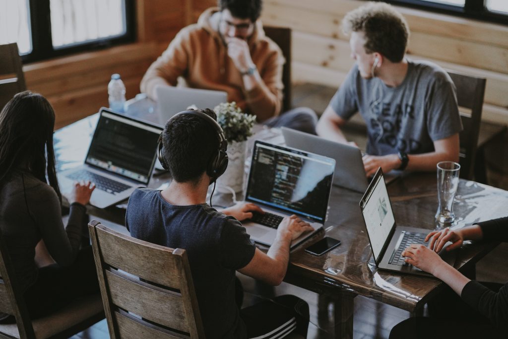 analytics team working