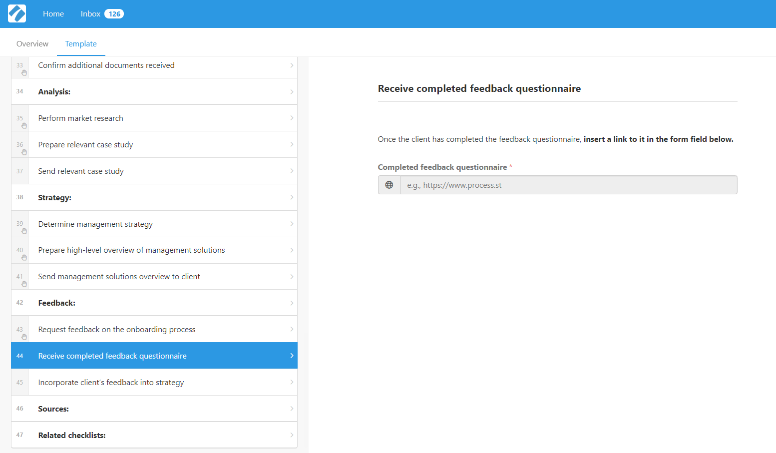 Step by step integration Zapier, Process Street and ClicData
