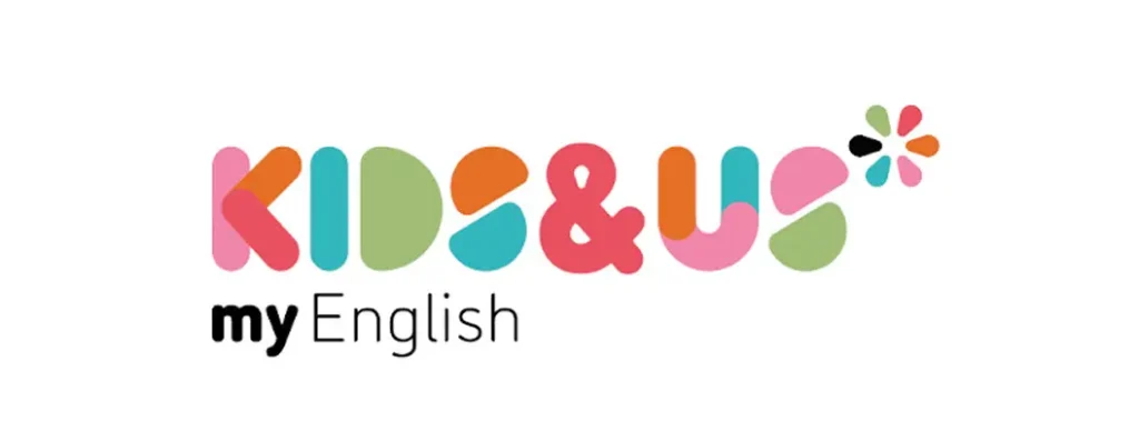 Kids&Us myEnglish logo in colorful design.