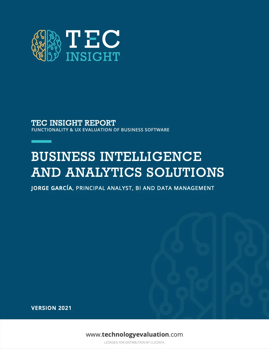 Tech Report: ClicData Dominates TEC Insight for BI Platforms