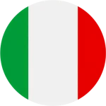 Italy flag circle icon