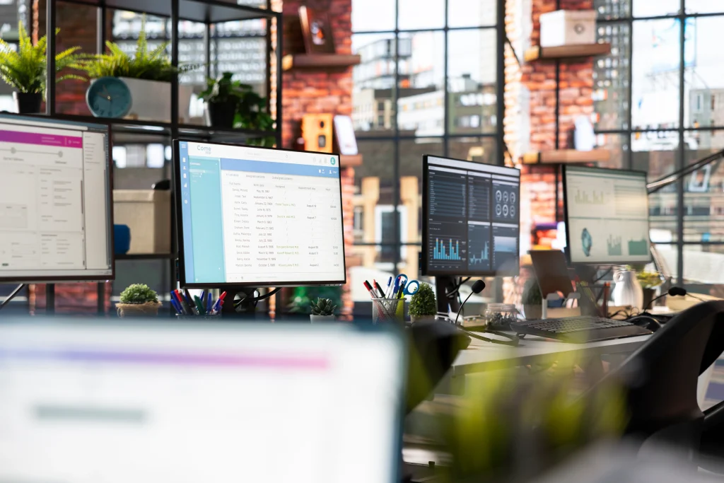 Bureaux d'un open space moderne