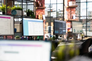 Bureaux d'un open space moderne